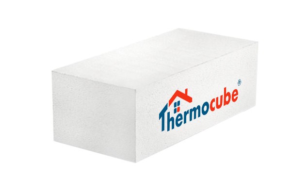 Газосиликатный блок Thermocube КЗСМ (КЗСМ), плотностью D500, шириной 400 мм, длиной 600 мм, высотой 250 мм.  
